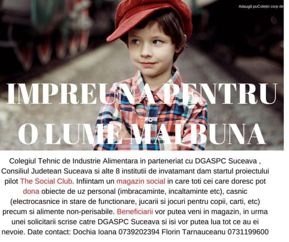 „Împreună pentru o lume mai bună”