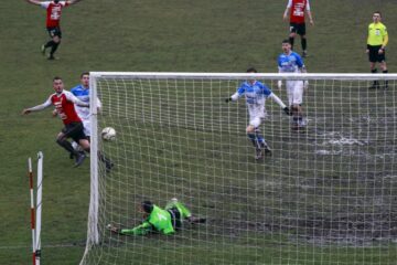 Atacantul Marco Enciu jubilează după al doilea gol înscris in poarta Științei Miroslava. Foto Codrin Anton (FotoSport)