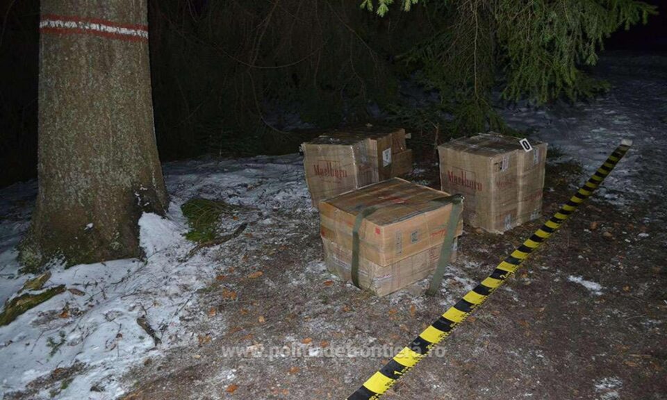 Aproape 7.000 de pachete de țigări capturate în 24 de ore, în zona de munte a județului