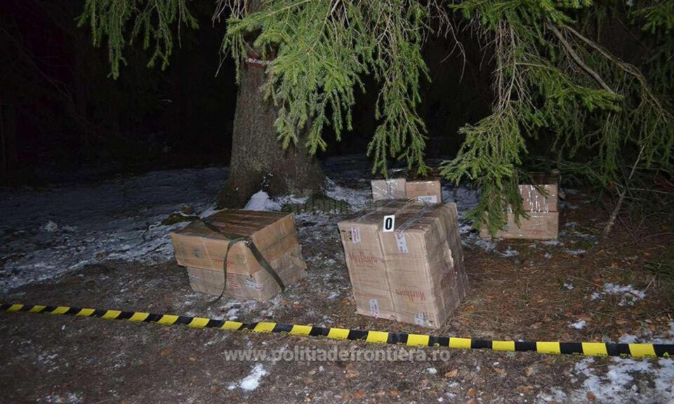 Aproape 7.000 de pachete de țigări capturate în 24 de ore, în zona de munte a județului