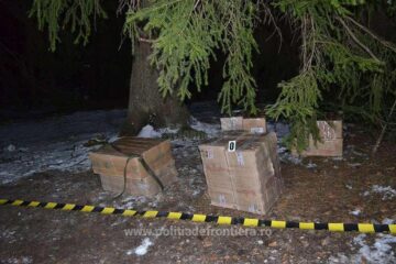 Aproape 7.000 de pachete de țigări capturate în 24 de ore, în zona de munte a județului