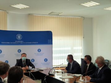 Primarul Sucevei, prezent la discuțiile de la sediul Ministerului Dezvoltării, Lucrărilor Publice și Administrației, în prezența ministrului Attila Cseke