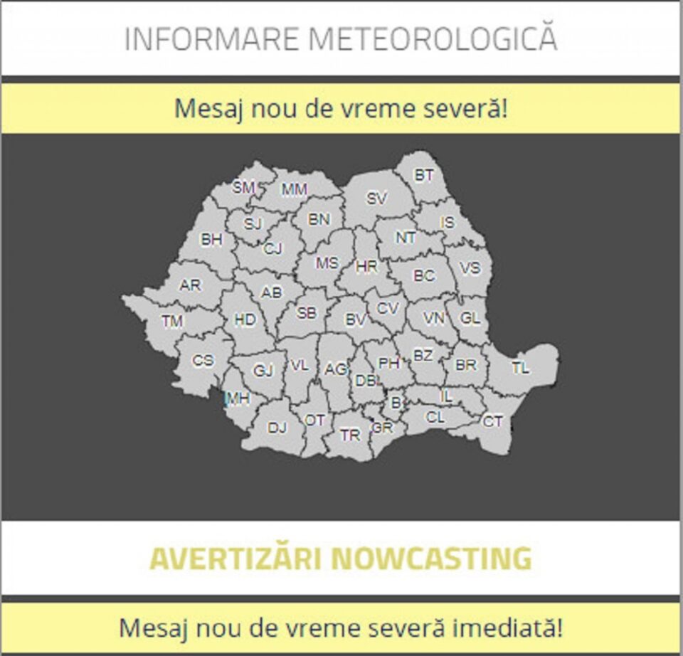 Atentionare meteo 7 -10 aprilie
