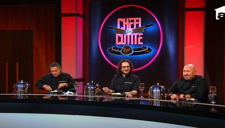 Sorin Bontea, Florin Dumitrescu și Cătălin Scărlătescu, juriul emisiunii „Chefi la cuțite”