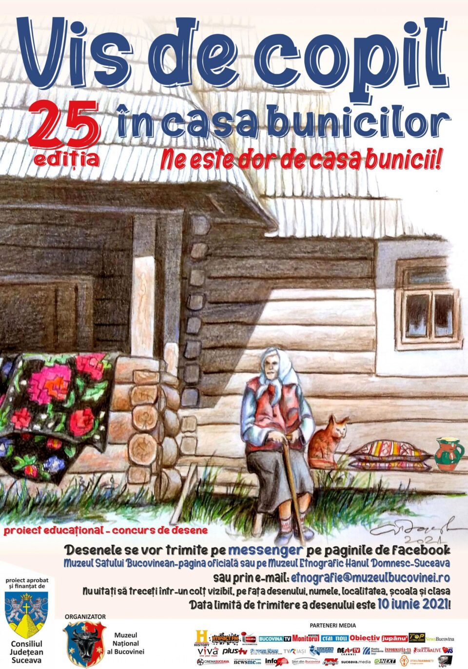 Concursul de desene „Vis de copil în casa bunicilor”, anul acesta online
