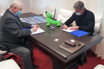 Semnarea contractului de furnizare a celor 15 autobuze electrice Solaris și a 19 stații de încărcare