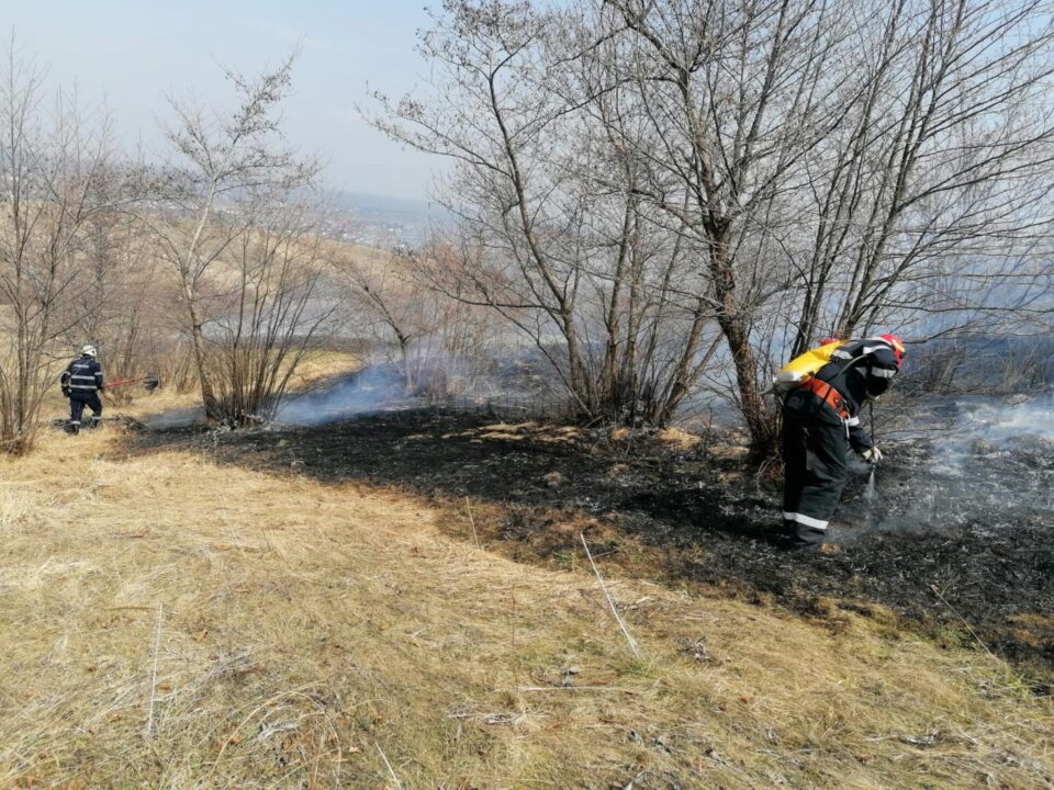 Multe incendii de vegetație, pe 28 de hectare, în ziua de marți