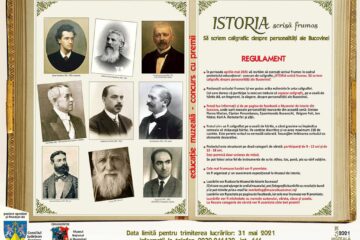 „Istoria scrisă frumos. Să scriem caligrafic despre personalități ale Bucovinei”, concurs cu premii, lansat de Muzeul Național al Bucovinei