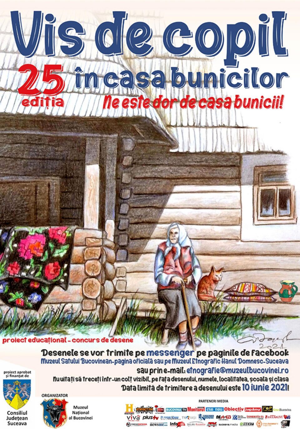 Concursul de desene „Vis de copil în casa bunicilor”, anul acesta online