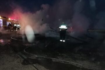 Incendiu devastator la un gater din comuna Bilca