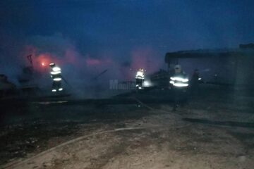Pagube de 60.000 de euro în urma incendiului de la gaterul din Bilca