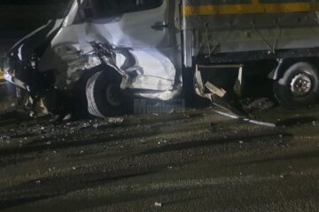 Autoutilitara implicată în accident