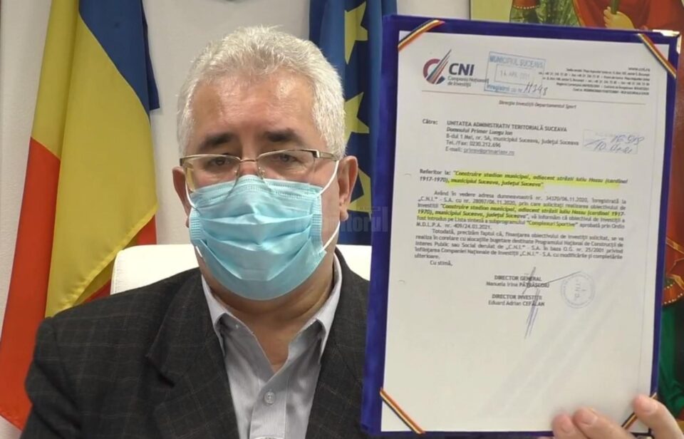 Prima hârtie oficială de la Compania Națională de Investiții legată de construirea unui stadion municipal la Suceava Prima hârtie oficială de la Compania Națională de Investiții legată de construirea unui stadion municipal la Suceava