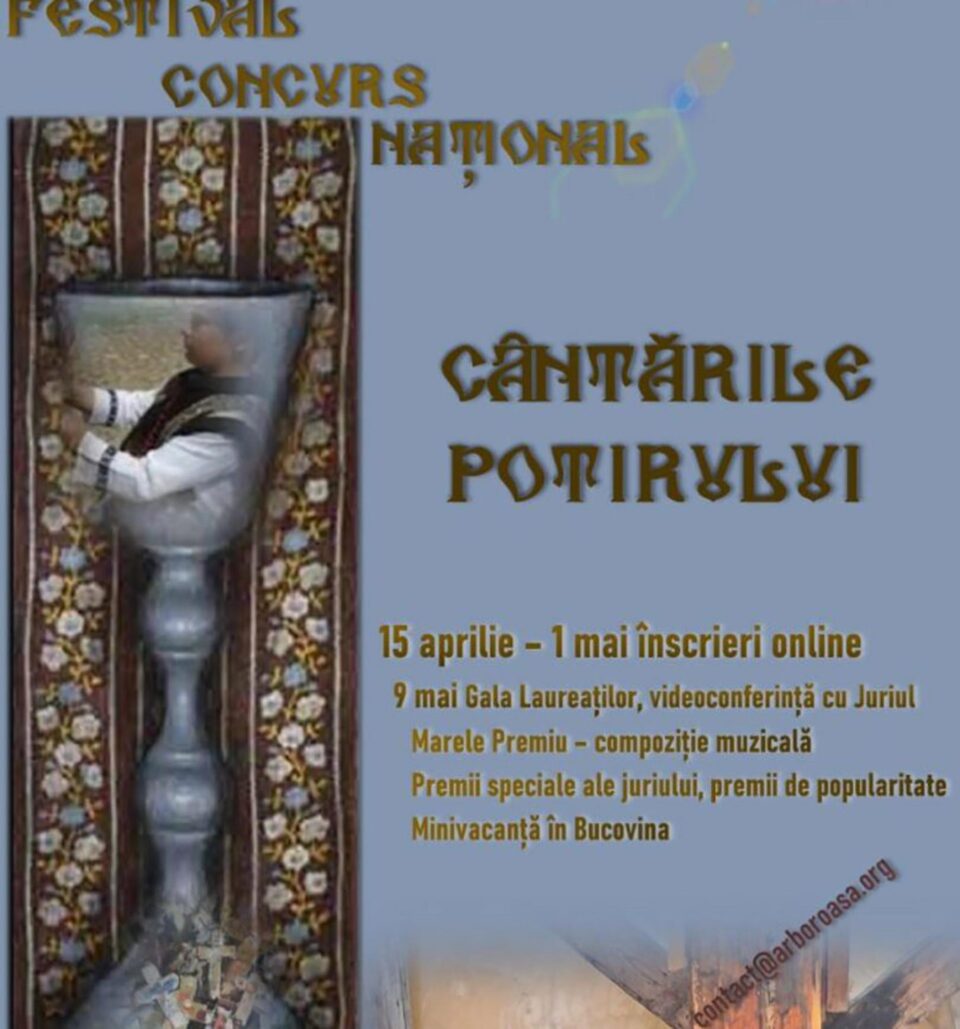Au început înscrierile pentru Festivalul-concurs național „Cântările potirului”