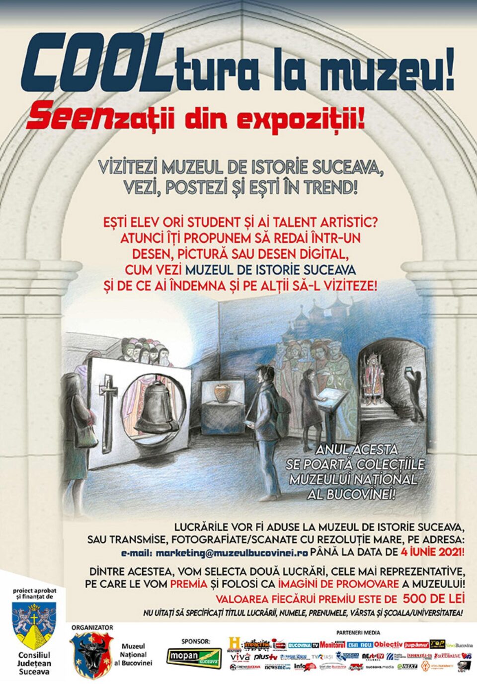 Proiectul „COOLtura la muzeu! SEENzații din expoziții!”, lansat la Muzeul Național al Bucovinei