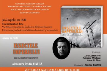 Poetul Alexandru Ovidiu Vintilă își lansează joi, online, cel mai recent volum de poezie