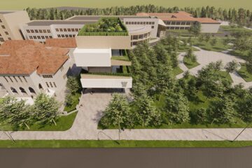 O simulare a încadrării noii clădiri în peisajul Parcului Areni