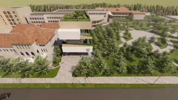 O simulare a încadrării noii clădiri în peisajul Parcului Areni