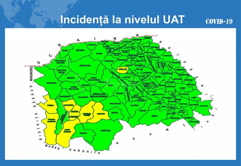 Nici o localitate din judet nu mai este in zona rosie