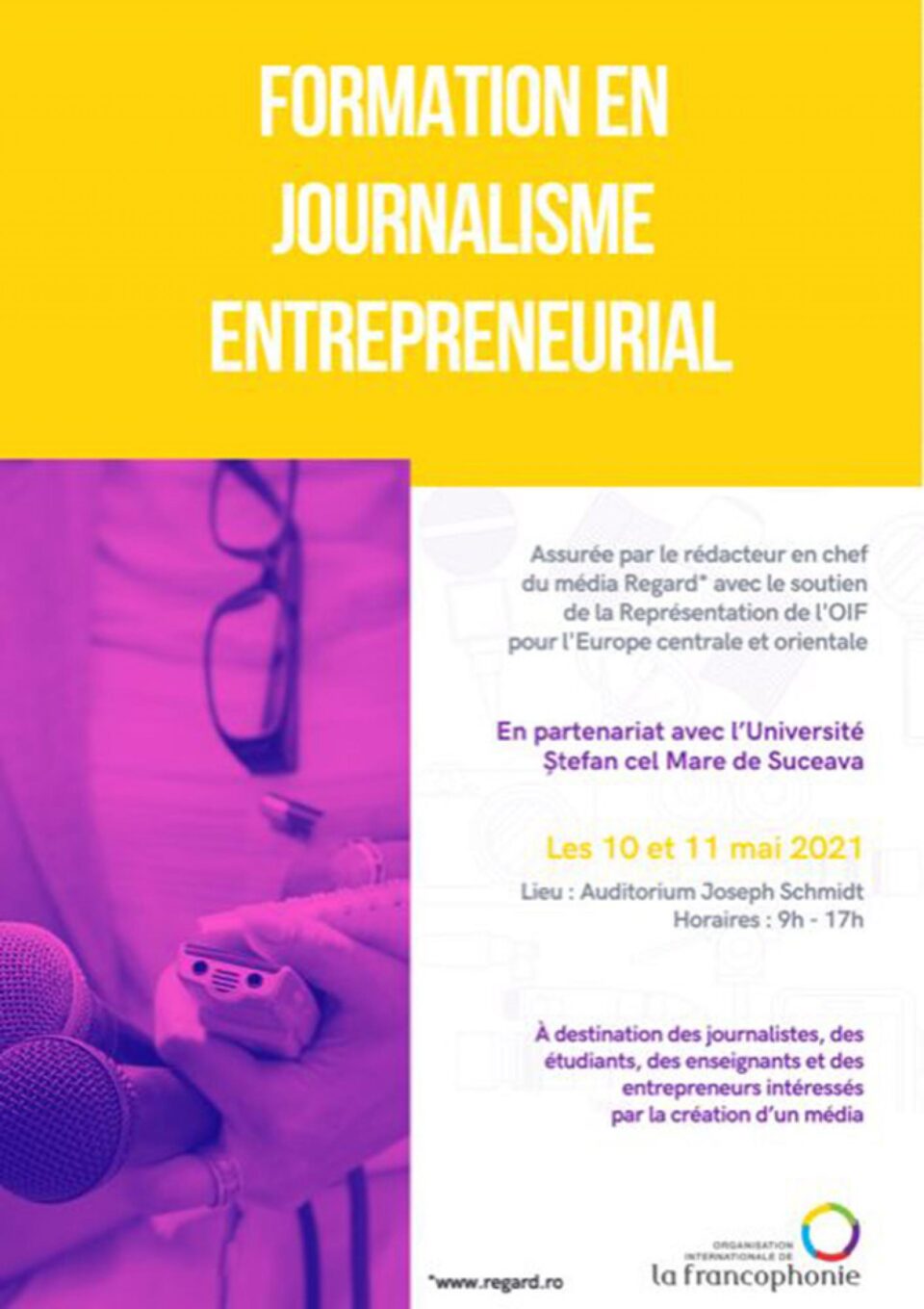 Stagiu de formare în jurnalism antreprenorial, la Universitatea „Ștefan cel Mare” Suceava Stagiu de formare în jurnalism antreprenorial, la Universitatea „Ștefan cel Mare” Suceava