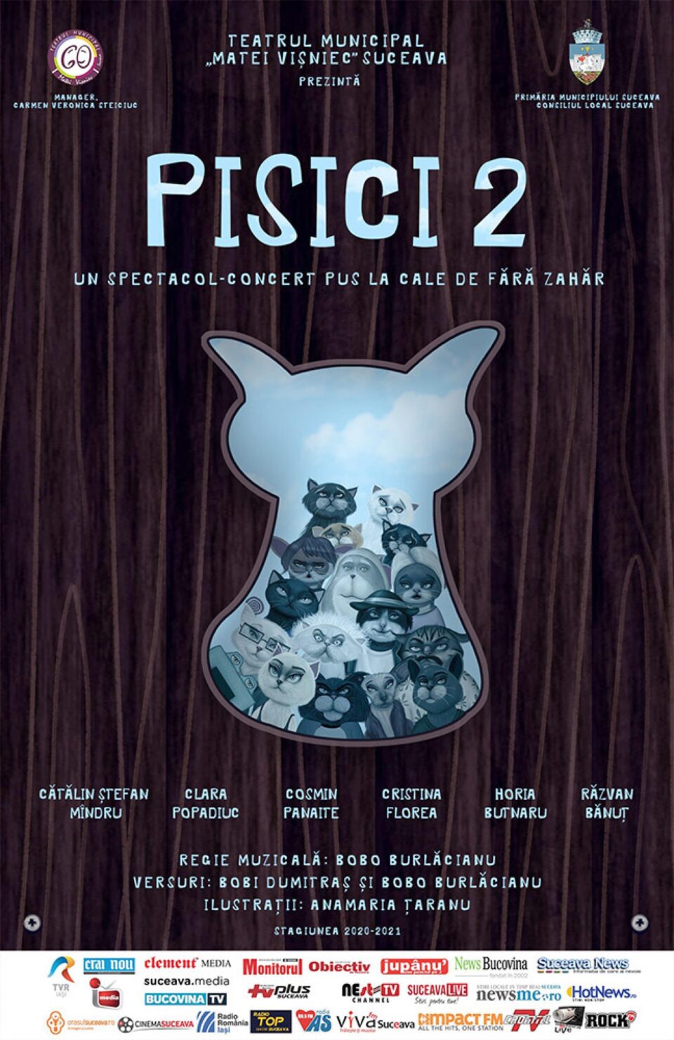 Pisici 2 - un nou proiect muzical marca Fără Zahăr, la Teatrul “Matei Vișniec” Suceava