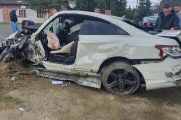 Accident violent la Bilca