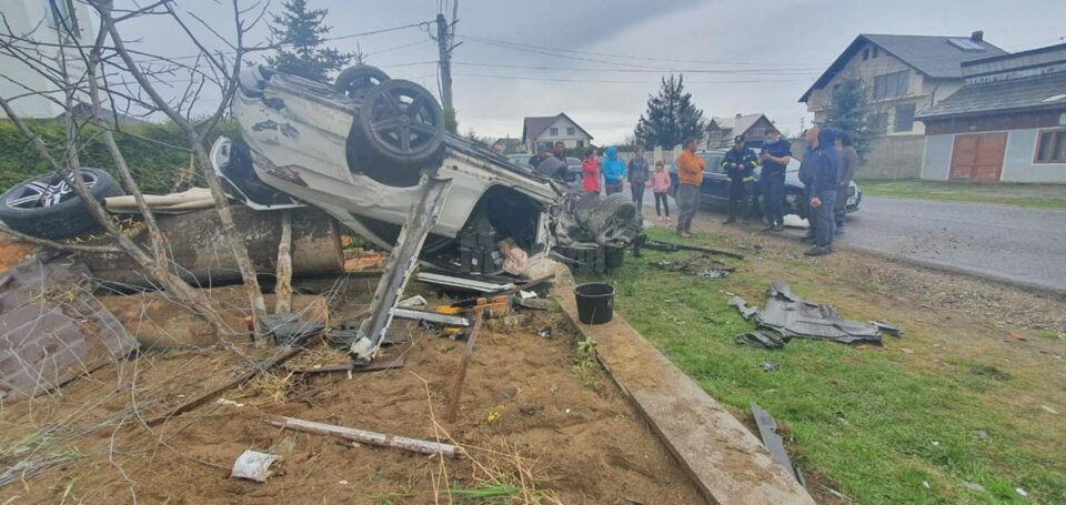 Accident violent la Bilca