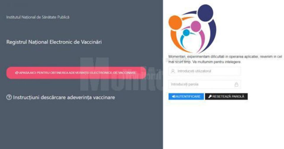 Numărul mare de accesări a blocat registrul de vaccinare Sursa adulti.renv.ro