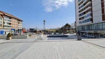 Construcția clinicii în partea dreaptă nu va obtura deschiderea pieței centrale spre Cetate și statuia lui Ștefan cel Mare