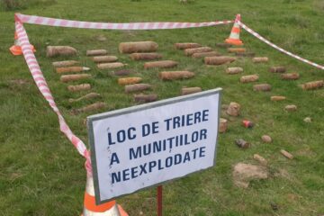 Ședință de distrugere a peste 400 de elemente de muniție adunate de prin județ