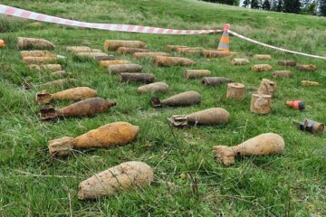 Ședință de distrugere a peste 400 de elemente de muniție adunate de prin județ