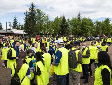 Aproape 1.000 de saci cu gunoaie strânși din parcul Șipote și pădurea Zamca