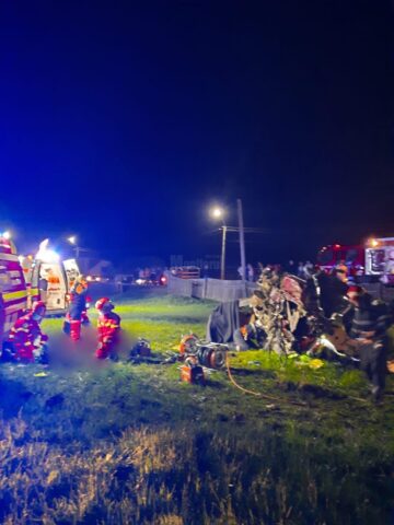 Imagini de cosmar de la locul accidentului