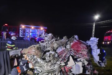 Imagini de coșmar de la locul accidentului