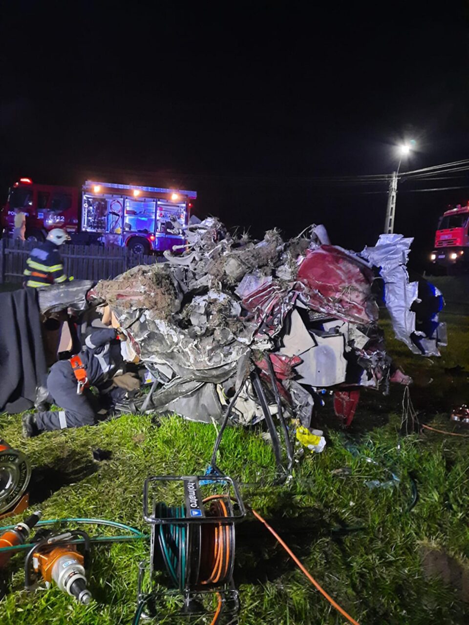 Imagini de coșmar de la locul accidentului