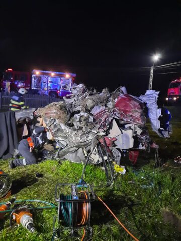 Imagini de coșmar de la locul accidentului