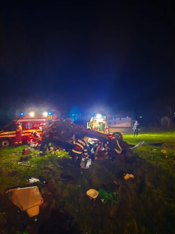 Imagini de cosmar de la locul accidentului