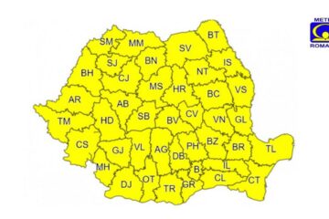 Întreg județul Suceava, sub Cod Galben de ploi în cursul zilei de marți