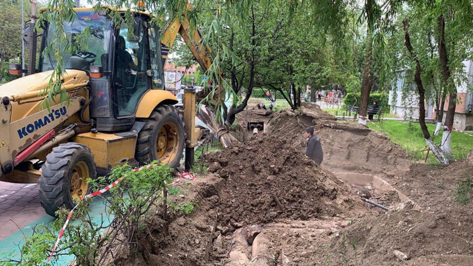 Avarie apărută la conducta magistrală, în zona Bisericii Sf. Andrei