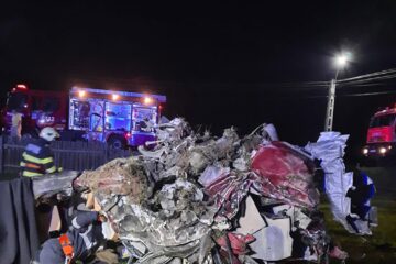 Imagini de coșmar de la locul accidentului