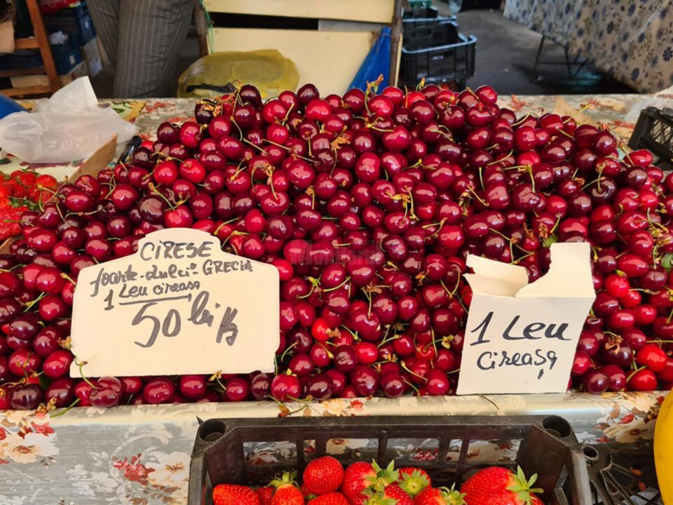 Preț ca de trufandale, mai exact 50 lei/kg, pentru cireșe