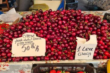Preț ca de trufandale, mai exact 50 lei/kg, pentru cireșe