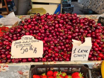 Preț ca de trufandale, mai exact 50 lei/kg, pentru cireșe