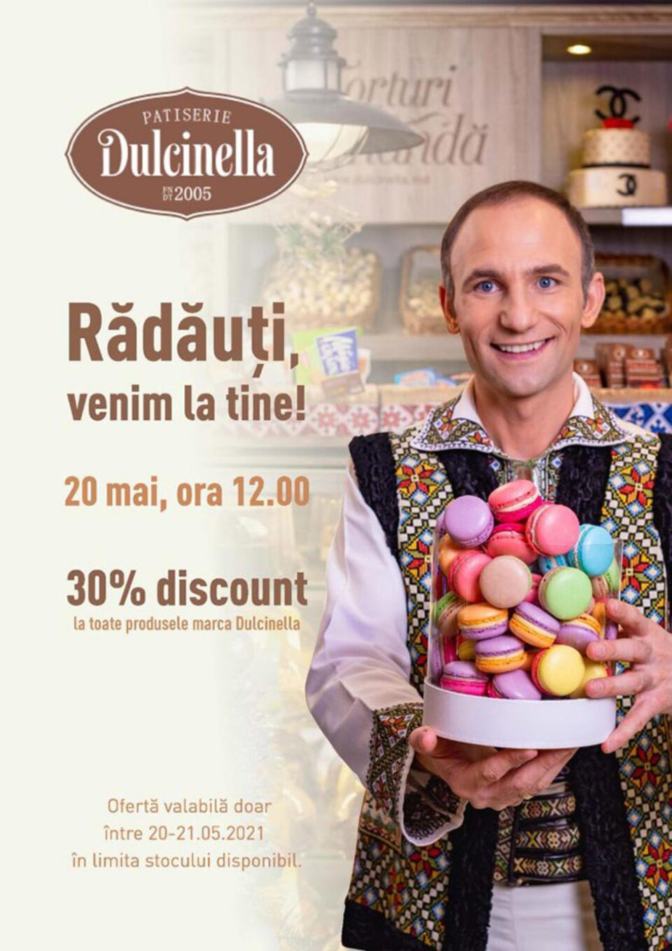 „Dulcinella” deschide un nou Atelier de bunătăți la Rădăuți
