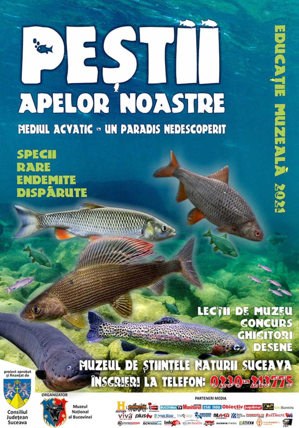 „Mediul acvatic - un paradis nedescoperit. Peștii apelor noastre”, lecție de muzeu
