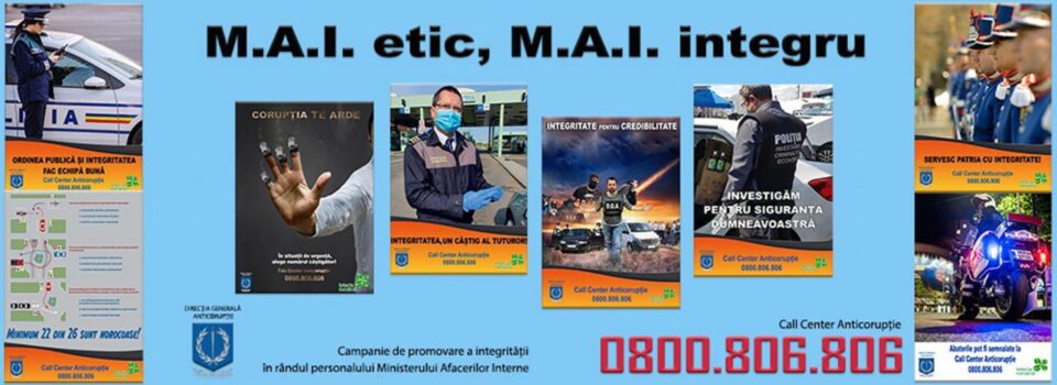 DGA le cere oamenilor să sune la 0800 806 806 pentru a semnala fapte de corupție din MAI DGA le cere oamenilor să sune la 0800 806 806 pentru a semnala fapte de corupție din MAI