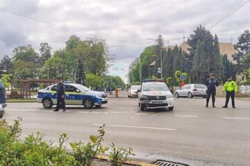 Tamponarea a avut loc în zona centrală a municipiului Rădăuți