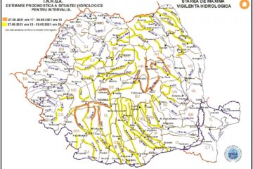 Cod galben de inundații pentru râurile Suceava, Moldova și Bistrița