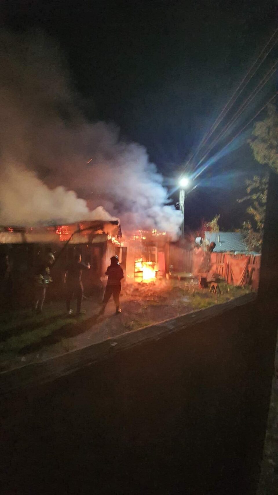 Puternic incendiu la o gospodărie din Arbore