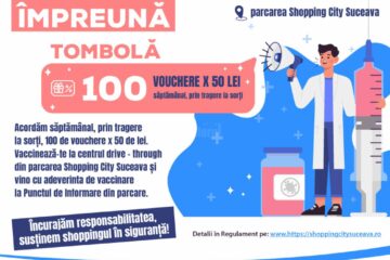 Tombolă cu premii pentru cei care se vaccinează la Shopping City Suceava